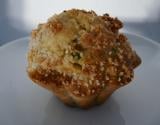 Muffin St Marcellin bacon crumble parmesan romarin