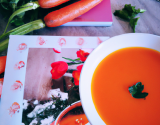 Soupe carottes et jus d'orange