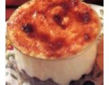 Crème brûlée aux myrtilles