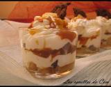 Trifle poire & cookies coulis caramel au beurre salé