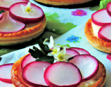 Tartelettes de fromage blanc et radis