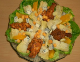 Salade de wings, artichaut et Bleu