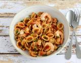 Orecchiette aux crevettes et sauce tomate