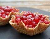 Tartelettes "express" au fromage frais et groseilles rouges