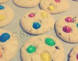 Cookies sans gluten aux pépites de chocolat et m&m's