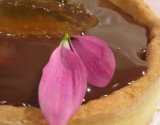 Tartelettes fleuries pommes-chocolat