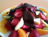 Salade de fruits au chocolat