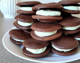 Whoopies au chocolat, ganache au chocolat au thermomix