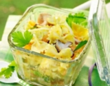 Salade de pâtes au gruyère AOC et au curry