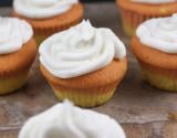 Candy corn cupcakes