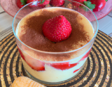 Tiramisu à base de soupe de fraises