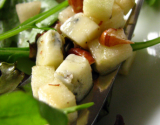 Tartare de morbier en salade