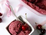 Glace à la cerise (sans sorbetière)