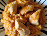 Risotto au poulet épicé