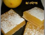 Carrés au citron acidulés