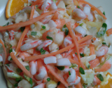 Salade de surimi à l'orange