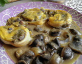 Feuilletés aux escargots et aux pleurotes, sauce au Bourgogne