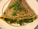 Gâteau de crêpes à la roquette