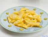 Ananas à l'huile d'olive, poivre Timut et citron vert