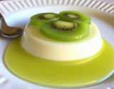 Panna cotta italienne aux kiwis