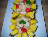 Poulet à la banane et ananas