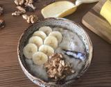 Porridge banane, cannelle et fleur d'oranger