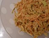 Coleslaw revisité au curry, comté et basilic