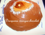 Dacquoise mangue-chocolat