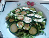 Courgettes en salade peu calorique