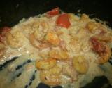 Crevettes au lait de coco curry