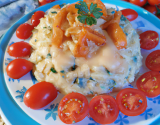 Risotto au roquefort et tomates sucrées