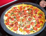 Tarte tomate cerise et mozzarella