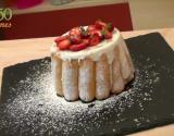 Charlotte au fromage blanc et aux fraises