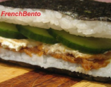 Sandwich de riz concombre miso