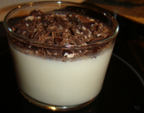 Flan coco aux copeaux de chocolat