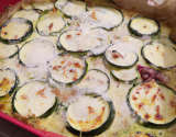 Gratin de courgettes oignons parmesan