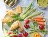 Les beignets de sardines aux petits légumes croquants