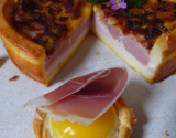 Tarte au jambon et cancoillotte