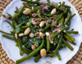 Salade de haricots verts aux amandes