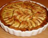 Tarte aux pommes sur pâte brisée