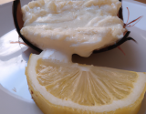 Crème de coco de Paimpol citronnée, darne de lisette grillée à la sarriette