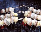 Brochettes pain-fromage pour bbq