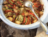 Tian de légumes aux quenelles de veau