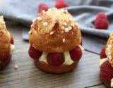 Mini-brioches façon tropéziennes aux framboises