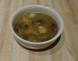 Confiture rhubarbe, banane et raisin sec