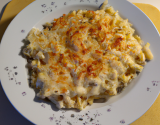 Gratin de macaronis au chèvre rapide