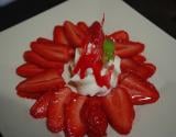 Carpaccio de fraises rapide