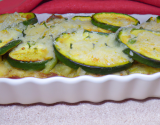 Gratin de courgettes et de riz cru