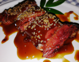 Magret de canard sauce au Carambar