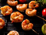 Brochettes de crevettes au barbecue